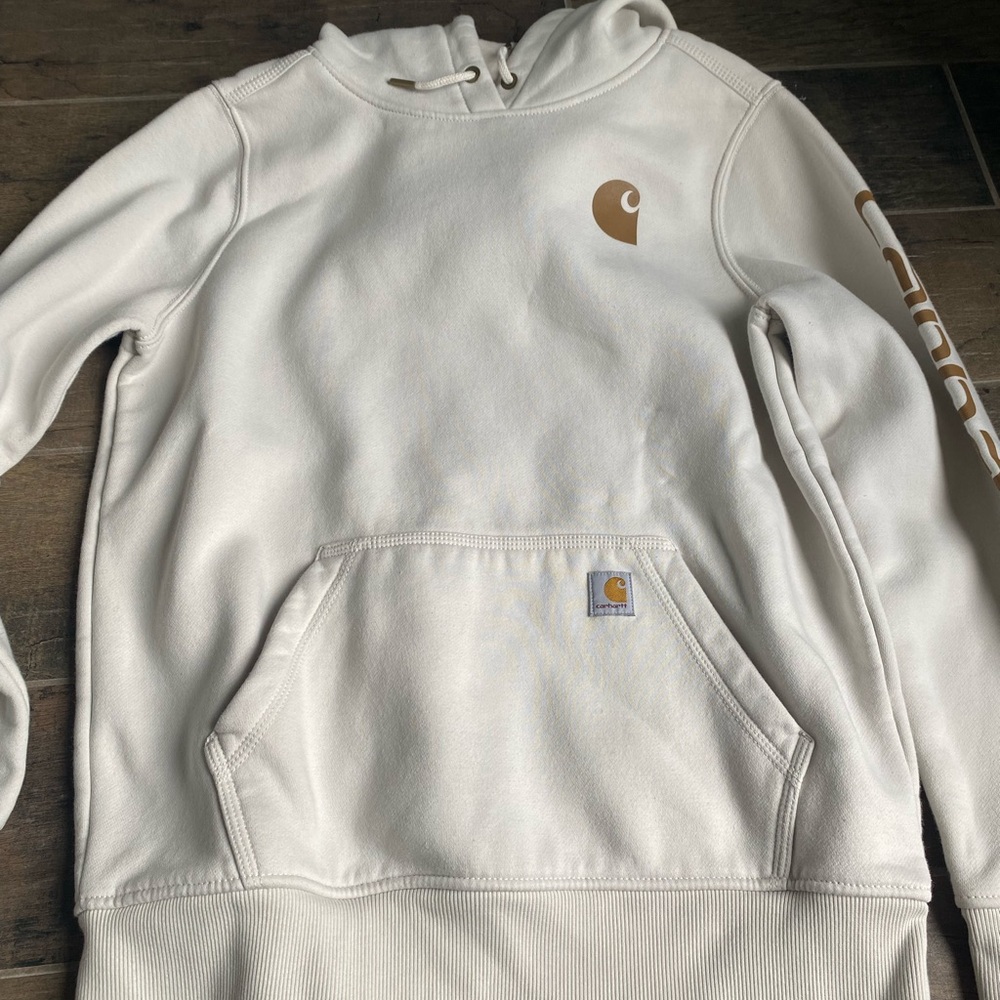 Carhartt Cream Sweater Heavyweight Cotton Blend